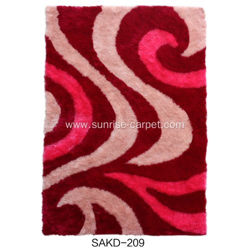 1200D Silk Shaggy With Design